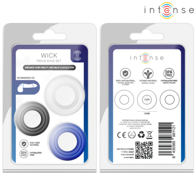 Wick Set Of 3 Penis Rings Various Colors - image 5