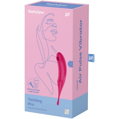 Satisfyer Twirling Pro Air Pulse Stimulator Red - image 4