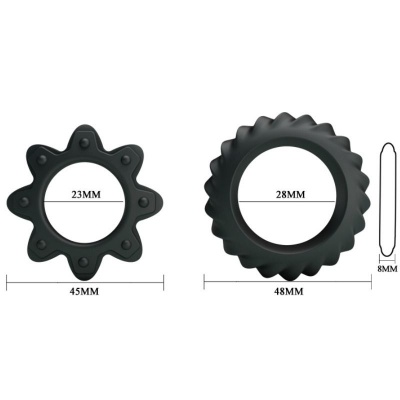 Baile Flowering Silicone Ring Set 2pcs - image 5