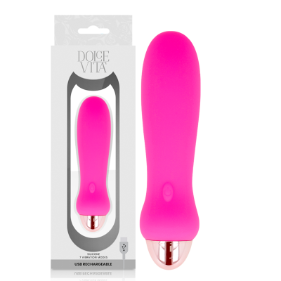 Dolce Vita Five Rechargeable Vibrator Pink 7-Speed - image 2