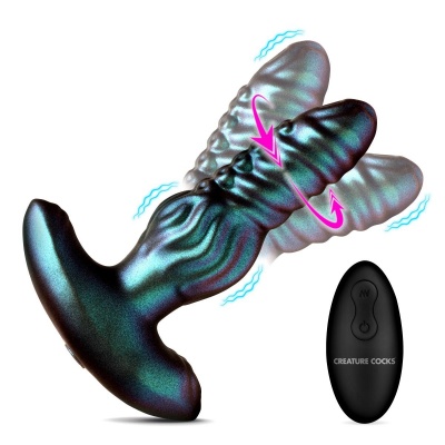 Foto van Creature Cocks - Octo-Squirm Vibrerende Anaalplug - 12,4 cm