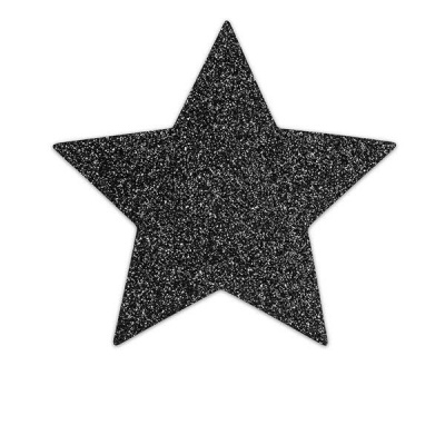 Bijoux Indiscrets Flash Black Star Nipple Covers