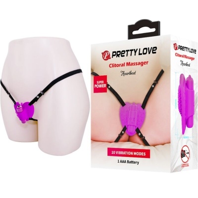 Pretty Love Heartbeat Clitoris Massager 10 Mode Purple - image 2
