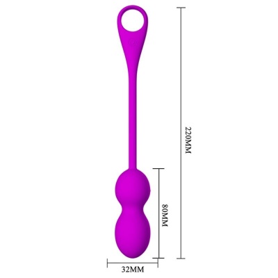 Pretty Love Elvira Purple Rechargeable Vibrating Balls - image 5