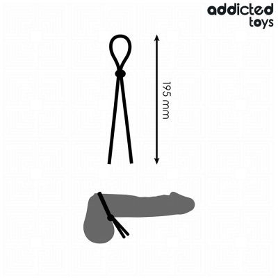 Addicted Toys Silicone Single Loop Penis Rope - image 5
