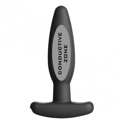 Electrastim Silicone Black Rocker Anal Plug Small - image 2