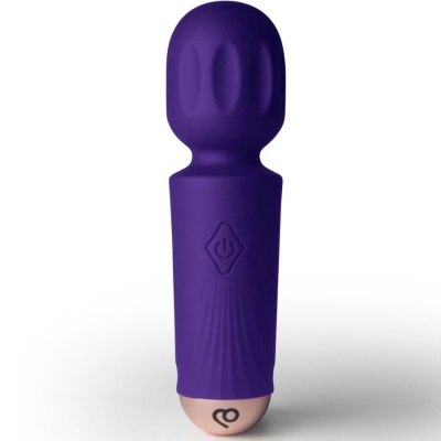 Rocks Off Mini Rechargeable Wand 16 Functions Violet Dream - image 2