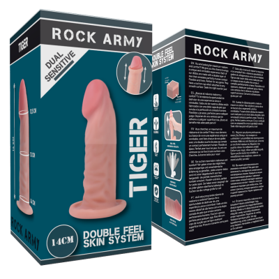 Rock Army Tiger Dual Density Dildo 14 CM - image 9