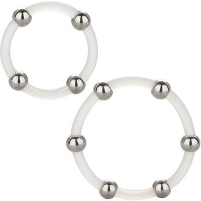 Calexotics Steel Beaded Ring Set L XL