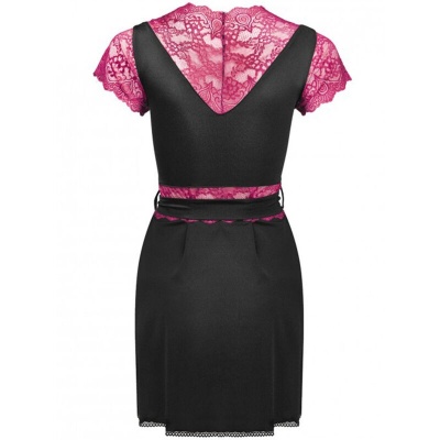 Livco Corsetti Kumiko LC 90428 Dressing Gown + Thong Black S/M - image 4