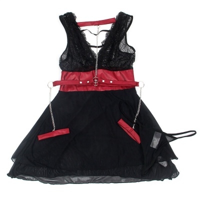 Subblime Lace Bondage Dress Black S/M - image 7