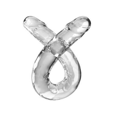 King Cock Double Trouble Double Dildo 46 CM Clear