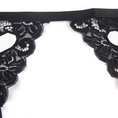 Subblime Three-Piece Set Bra, Garter Belt, Thong L/Xl - image 4