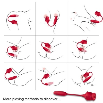 Armony Roseknigth Clitoral Suction and Vibrator Red - image 5