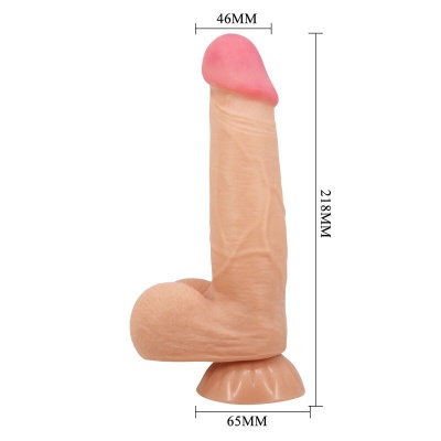 Pretty Love Sliding Skin Dildo Flesh 21.8 CM - image 3