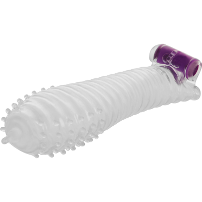 Ohmama Textured Penis Sleeve with Vibrating Bullet - image 1