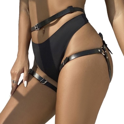 Subblime Leather Waist and Leg Harness Black - image 2