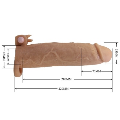 Xerxes Penis Sleeve With Clitoral Stimulator And Vibration - image 7