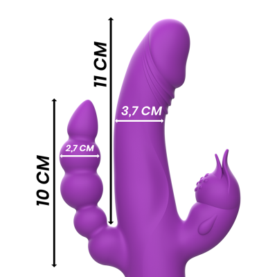 Intense Casanova Rabbit Vibrator Purple - image 3