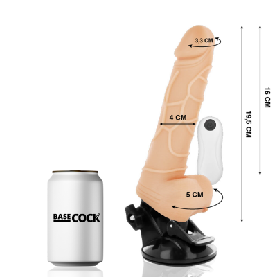 Basecock Realistic Vibrator Flesh 19.5 cm - image 2