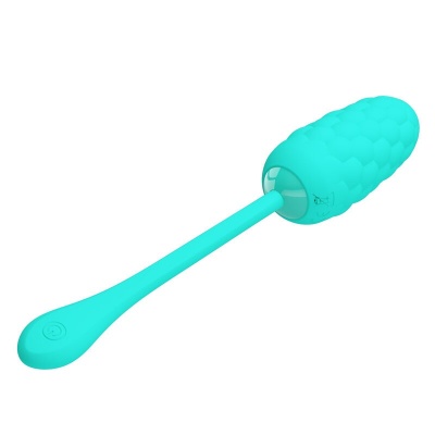 Pretty Love — Vibrating Egg With Aqua Green Rechargeable Marine Tex... - image 3