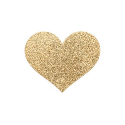 Bijoux Indiscrets Flash Golden Heart Nipple Covers - image 1