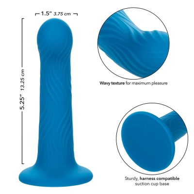 CalExotics Wave Rider Ripple Anal Plug Blue - image 7