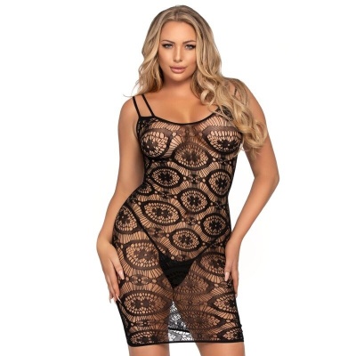 Leg Avenue Daisy Crochet Mini Dress - One Size - image 1