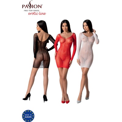 Passion BS101 Bodystocking Red One Size - image 6
