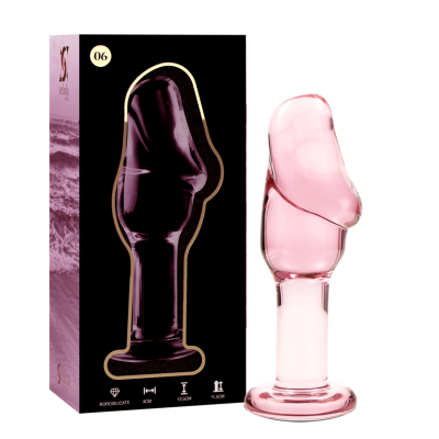 Nebula Series Model 6 Anal Plug Glass Pink 12.5cm - image 2