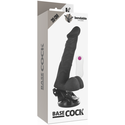 Basecock Articulated Realistic Vibrator Black 20 cm - image 5