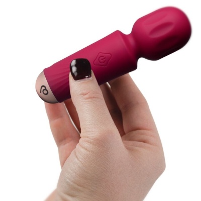 Rocks Off Mini Rechargeable Wand 16 Functions Azalea Red - image 3