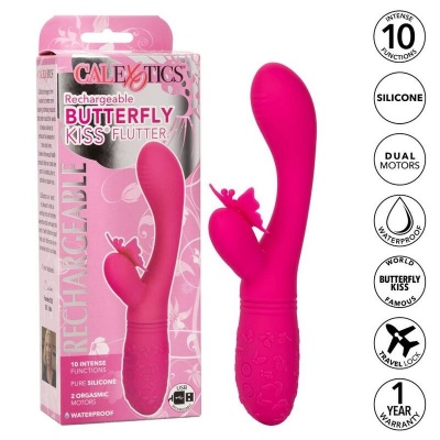CalExotics Butterfly Kiss Flutter Vibrator Pink - image 2