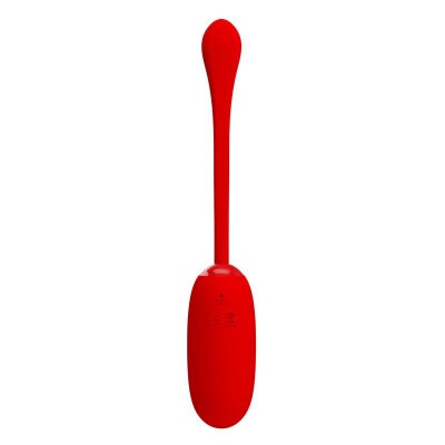 Pretty Love — Julius Waterproof-Rechargeable Vibrating Egg Red - image 4