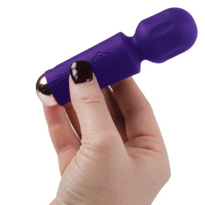 Rocks Off Mini Rechargeable Wand 16 Functions Violet Dream - image 3