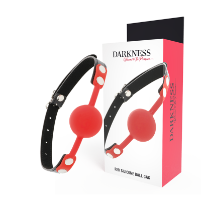 Darkness Red Silicone Ball Gag - image 1