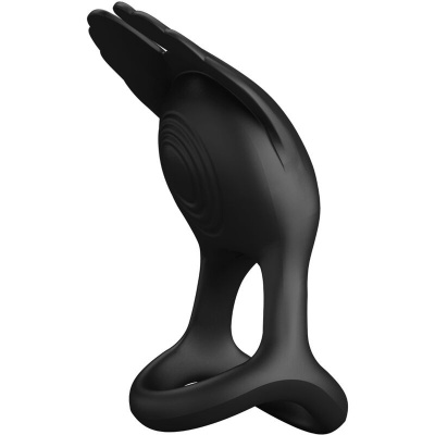 Pretty Love Silas Vibrant Penis Ring Black 7 Vibrations - image 2