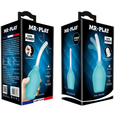 Mr Play Anal Pear Shower Blue Rubber - image 8