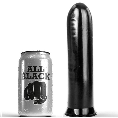 All Black Dildo Black 19 CM