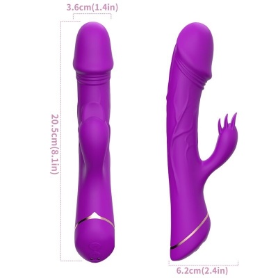 Armony Dildo Rabbit Silicone Purple - image 4