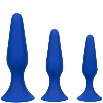 CalExotics Admiral Kit 3 Anal Plug Blue - image 1