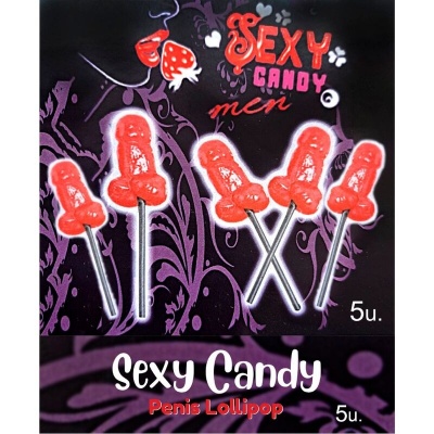 5 Cherry Penis Lollipops