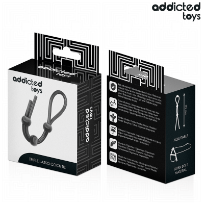 Addicted Toys Silicone Triple Loop Penis Rope - image 7