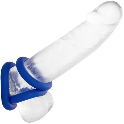 CalExotics Admiral Cock Ring Set Blue - image 3