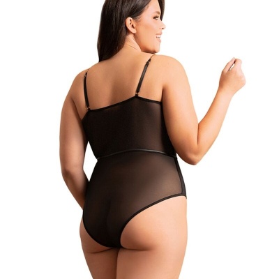 Subblime Black Chain Suspenders Bodysuit L/XL - image 4