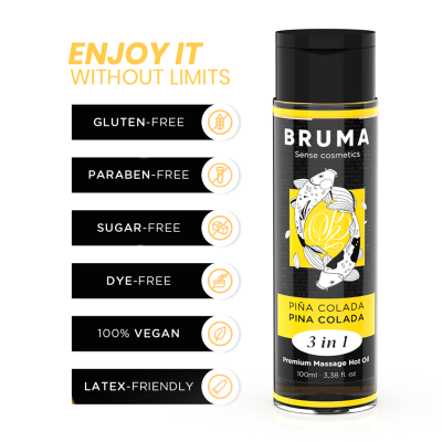 Bruma Premium Massage Hot Oil Pina Colada 3-in-1 100ML - image 1