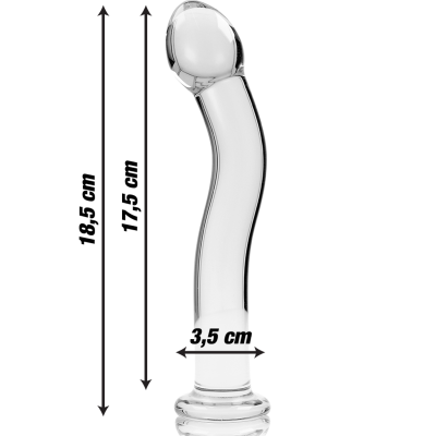 Nebula Series Model 18 Clear Glass Dildo 18.5cm - image 3