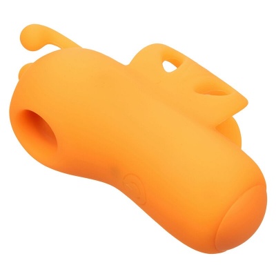 Calexotics Neon Vibes Buzzing Finger Stimulator Orange - image 4