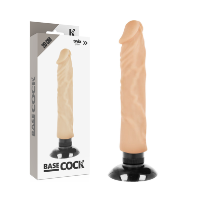 Basecock Realistic Vibrator Flesh 20 cm