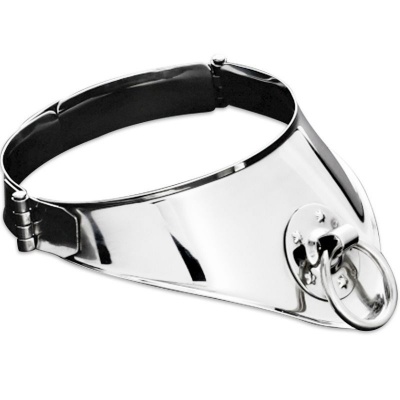 Restraint Collar With Ring And Padlock 12.5 Cm - image 1